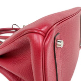 エルメス HERMES バーキン30 X刻印　(2016年製) ルージュグレナダ　シルバー金具 トゴ レディース ハンドバッグ