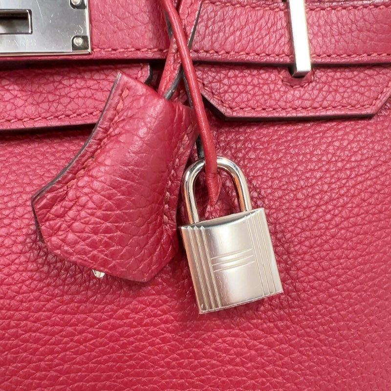 エルメス HERMES バーキン30 X刻印　(2016年製) ルージュグレナダ　シルバー金具 トゴ レディース ハンドバッグ