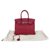 エルメス HERMES バーキン30 X刻印　(2016年製) ルージュグレナダ　シルバー金具 トゴ レディース ハンドバッグ