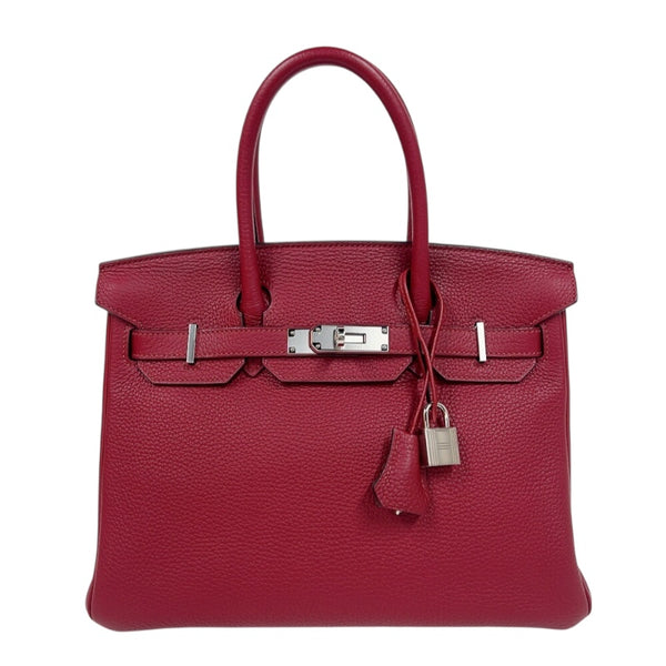 エルメス HERMES バーキン30 X刻印　(2016年製) ルージュグレナダ　シルバー金具 トゴ レディース ハンドバッグ