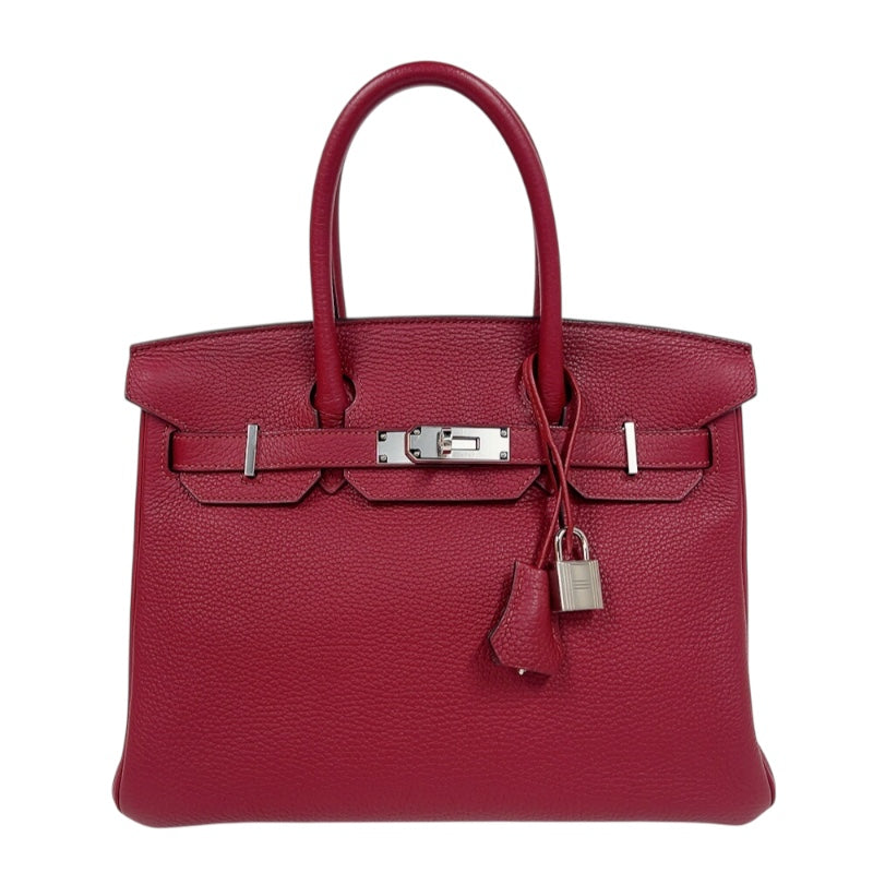 エルメス HERMES バーキン30 X刻印　(2016年製) ルージュグレナダ　シルバー金具 トゴ レディース ハンドバッグ