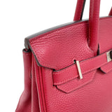 エルメス HERMES バーキン30 X刻印　(2016年製) ルージュグレナダ　シルバー金具 トゴ レディース ハンドバッグ