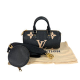 ルイ・ヴィトン LOUIS VUITTON パピヨンBB M45980 ブラック ゴールド金具 バイカラーモノグラム・アンプラント レディース ショルダーバッグ