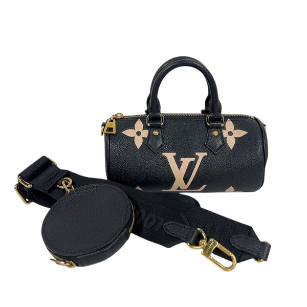 ルイ・ヴィトン LOUIS VUITTON パピヨンBB M45980 ブラック ゴールド金具 バイカラーモノグラム・アンプラント レディース ショルダーバッグ