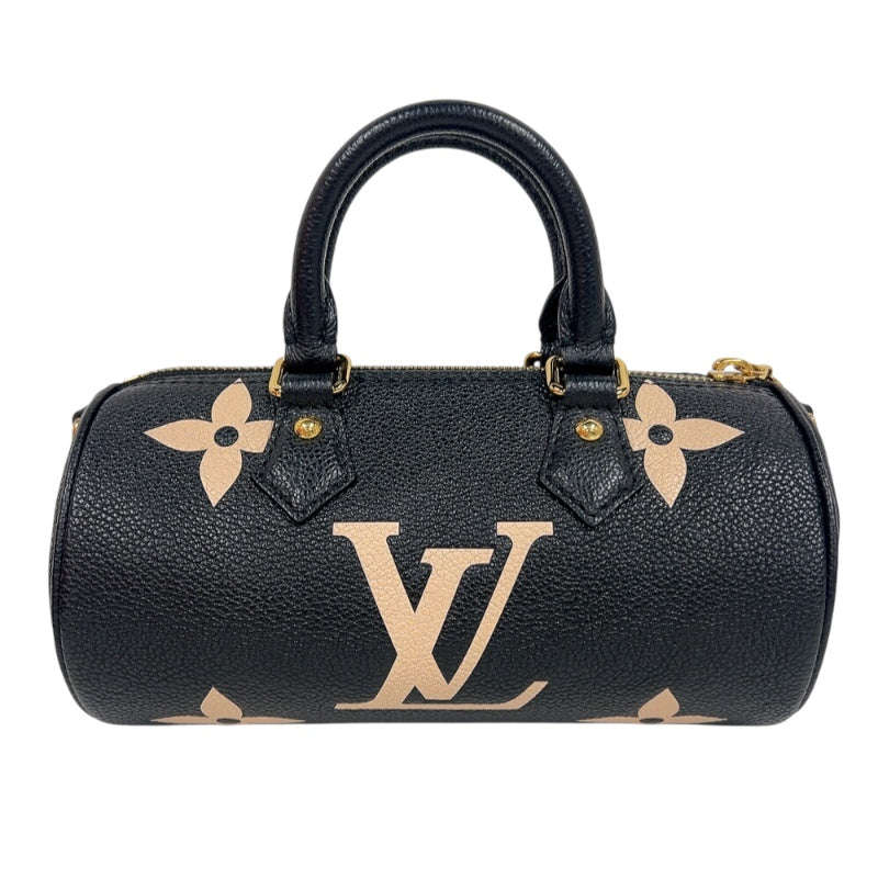 ルイ・ヴィトン LOUIS VUITTON パピヨンBB M45980 ブラック ゴールド金具 バイカラーモノグラム・アンプラント レディース ショルダーバッグ