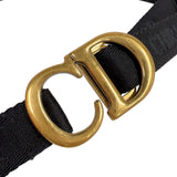 クリスチャン・ディオール Christian Dior サドルラフットボディバッグ S5632CWGH ブラック　ゴールド金具 カーフ レディース ショルダーバッグ