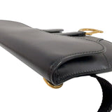 クリスチャン・ディオール Christian Dior サドルラフットボディバッグ S5632CWGH ブラック　ゴールド金具 カーフ レディース ショルダーバッグ