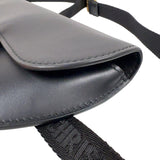 クリスチャン・ディオール Christian Dior サドルラフットボディバッグ S5632CWGH ブラック　ゴールド金具 カーフ レディース ショルダーバッグ