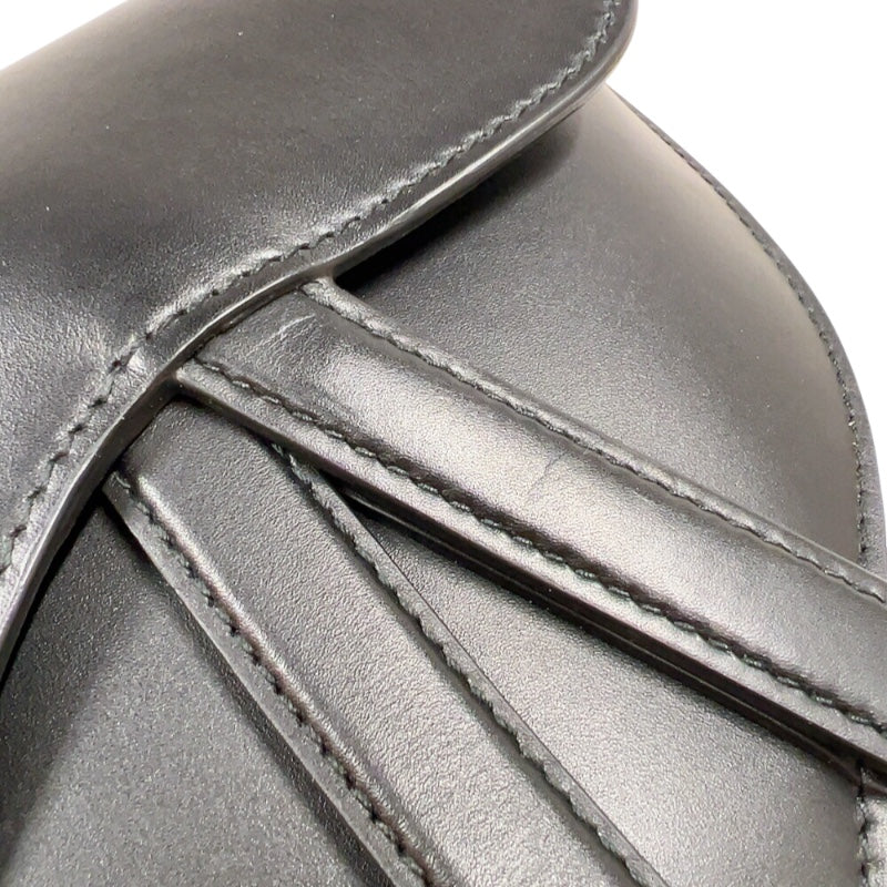 クリスチャン・ディオール Christian Dior サドルラフットボディバッグ S5632CWGH ブラック　ゴールド金具 カーフ レディース ショルダーバッグ