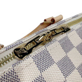 ルイ・ヴィトン LOUIS VUITTON スピーディー・バンドリエール25 N40608 ホワイト　ゴールド金具 ダミエ・アズール ユニセックス ショルダーバッグ