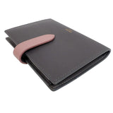 セリーヌ CELINE ミディアムストラップウォレット 10B643 グレー/ピンク グレインカーフ レディース 二つ折り財布