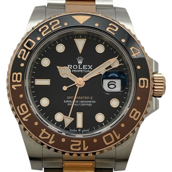 ロレックス ROLEX GMTマスター2 126711CHNR ブラック PG/SS 自動巻き メンズ 腕時計