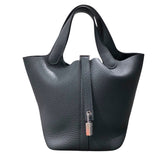 エルメス HERMES ピコタンロックPM W刻印　(2024年製) グリミスティ　シルバー金具 トリヨンクレマンス レディース ハンドバッグ