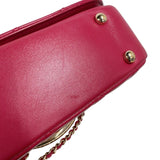 シャネル CHANEL トップハンドルチェーンショルダー ピンク/ゴールド金具 ラムスキン レディース ハンドバッグ