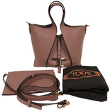 トッズ TOD’S Tタイムレスレザーショッピングバッグミニ ピンク レザー レザー レディース