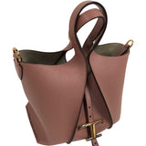 トッズ TOD’S Tタイムレスレザーショッピングバッグミニ ピンク レザー レザー レディース