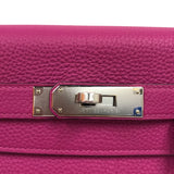 エルメス HERMES ケリー28 C刻 ローズパープル　シルバー金具 トゴ レディース ショルダーバッグ