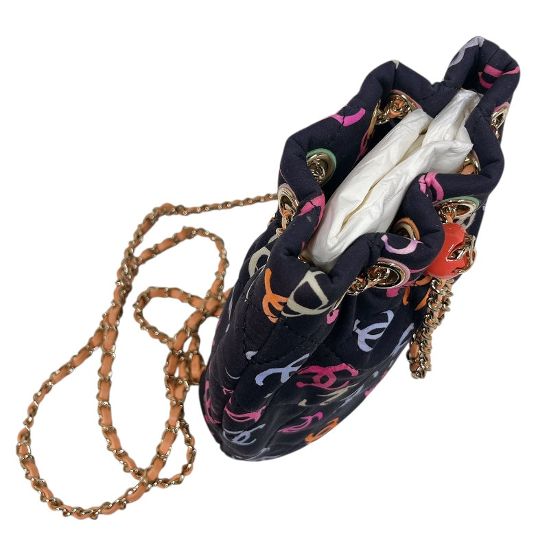 CHANEL 巾着型リュック 定番人気 連休限定お値下 CHANEL シャネル ココマーク ニット ナップザック 巾着 リュック
