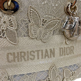 クリスチャン・ディオール Christian Dior レディディライトミディアム M0565OEIF ゴールド コットン ハンドバッグ