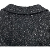 シャネル CHANEL グリッター装飾ツイードジャケット P77233 ブラック コットン レディース その他アウター