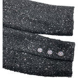 シャネル CHANEL グリッター装飾ツイードジャケット P77233 ブラック コットン レディース その他アウター