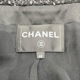 シャネル CHANEL グリッター装飾ツイードジャケット P77233 ブラック コットン レディース その他アウター