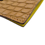 エルメス HERMES プティアッシュ　パスポートケース マイス/ライム アリゲーターマット/シェーブル ユニセックス パスポートケース