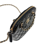 シャネル CHANEL マトラッセ　チェーンハンドルショルダーバッグ AP3354 ブラック　ゴールド金具 エナメル レディース ショルダーバッグ