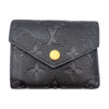 ルイ・ヴィトン LOUIS VUITTON ポルトフォイユ・ゾエ M62935 ノワール　ゴールド金具 モノグラム・アンプラント レディース 二つ折り財布