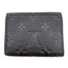 ルイ・ヴィトン LOUIS VUITTON ポルトフォイユ・ゾエ M62935 ノワール　ゴールド金具 モノグラム・アンプラント レディース 二つ折り財布