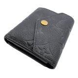 ルイ・ヴィトン LOUIS VUITTON ポルトフォイユ・ゾエ M62935 ノワール　ゴールド金具 モノグラム・アンプラント レディース 二つ折り財布
