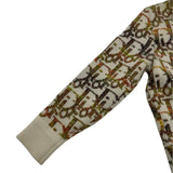 クリスチャン・ディオール Christian Dior オブリーク総柄ニットセーター 193M638AT344 アイボリー ウール メンズ セーター