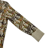 クリスチャン・ディオール Christian Dior オブリーク総柄ニットセーター 193M638AT344 アイボリー ウール メンズ セーター