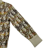 クリスチャン・ディオール Christian Dior オブリーク総柄ニットセーター 193M638AT344 アイボリー ウール メンズ セーター