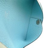エルメス HERMES カルヴィヴェルソ B刻印 (2023年製) ヴェールフィズ・ブルーゼフィール シェーブル レディース カードケース