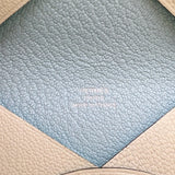 エルメス HERMES カルヴィヴェルソ B刻印 (2023年製) ヴェールフィズ・ブルーゼフィール シェーブル レディース カードケース
