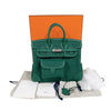 エルメス HERMES バーキン25カーゴ K刻印　(2025年製) ヴェールモワイヤン　シルバー金具 トワル/スイフト レディース ハンドバッグ