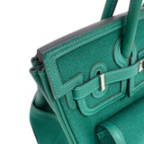 エルメス HERMES バーキン25カーゴ K刻印　(2025年製) ヴェールモワイヤン　シルバー金具 トワル/スイフト レディース ハンドバッグ
