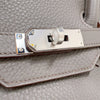 エルメス HERMES バーキン35　 □Q刻　(2013年製) エタン　シルバー金具　 トリヨンクレマンス レディース ハンドバッグ