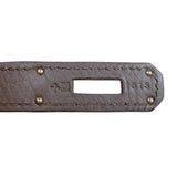 エルメス HERMES バーキン35　 □Q刻　(2013年製) エタン　シルバー金具　 トリヨンクレマンス レディース ハンドバッグ