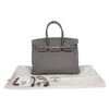 エルメス HERMES バーキン35　 □Q刻　(2013年製) エタン　シルバー金具　 トリヨンクレマンス レディース ハンドバッグ