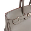 エルメス HERMES バーキン35　 □Q刻　(2013年製) エタン　シルバー金具　 トリヨンクレマンス レディース ハンドバッグ