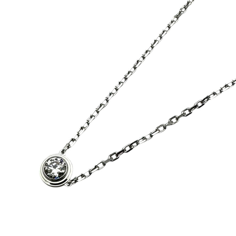 Cartier ダムールダイヤネックレス 証明書付き カルティエ Cartier ダムールネックレス ホワイトゴールド Au750