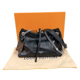ルイ・ヴィトン LOUIS VUITTON キャリーオールバイブBB M12888 ブラック　シルバー金具 LVバイブ レディース ショルダーバッグ