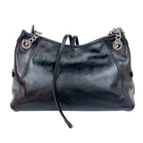 ルイ・ヴィトン LOUIS VUITTON キャリーオールバイブBB M12888 ブラック　シルバー金具 LVバイブ レディース ショルダーバッグ