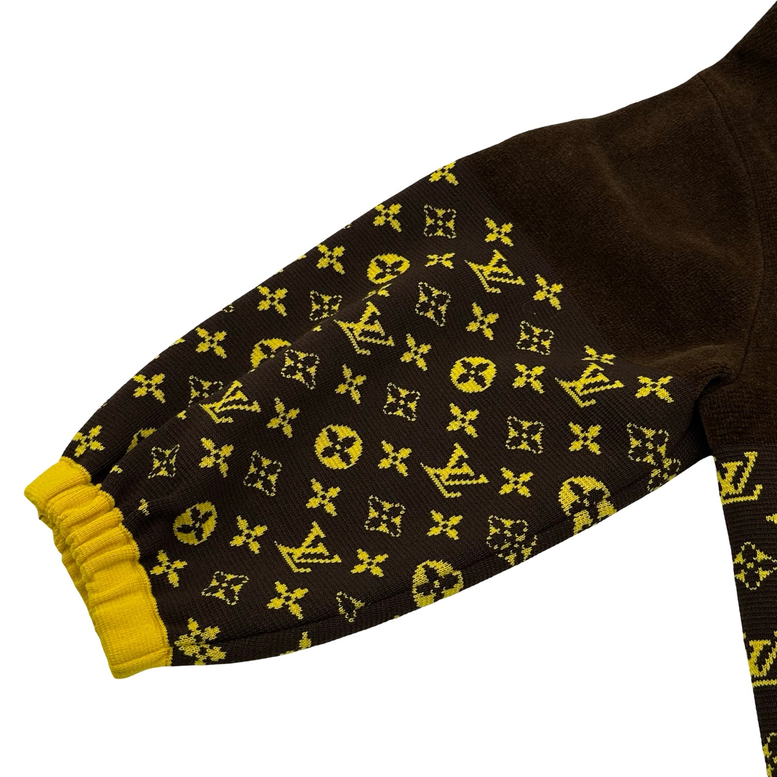 ルイ・ヴィトン LOUIS VUITTON モノグラム総柄ニットジップアップ