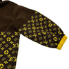ルイ・ヴィトン LOUIS VUITTON モノグラム総柄ニットジップアップパーカー FJKC14 ブラウン ウール レディース パーカー