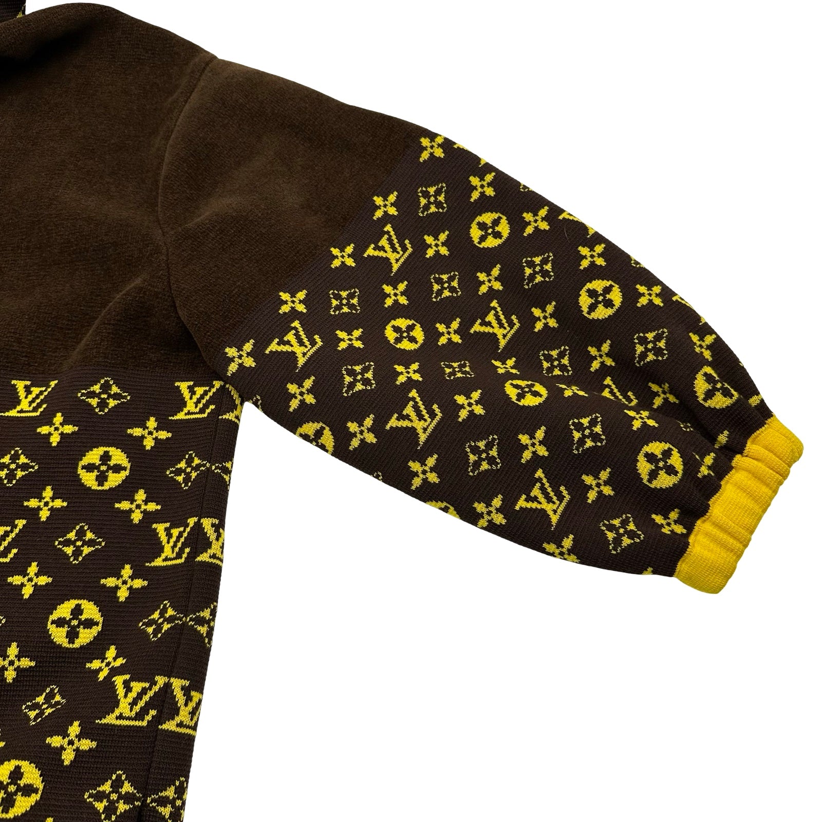 ルイ・ヴィトン LOUIS VUITTON モノグラム総柄ニットジップアップ