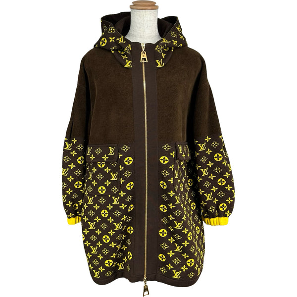 ルイ・ヴィトン LOUIS VUITTON モノグラム総柄ニットジップアップ
