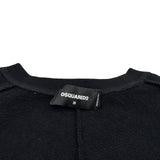 ディースクエアード DSQUARED ビジュー装飾スウェットシャツ S71GU0668 ブラック コットン レディース スウェット